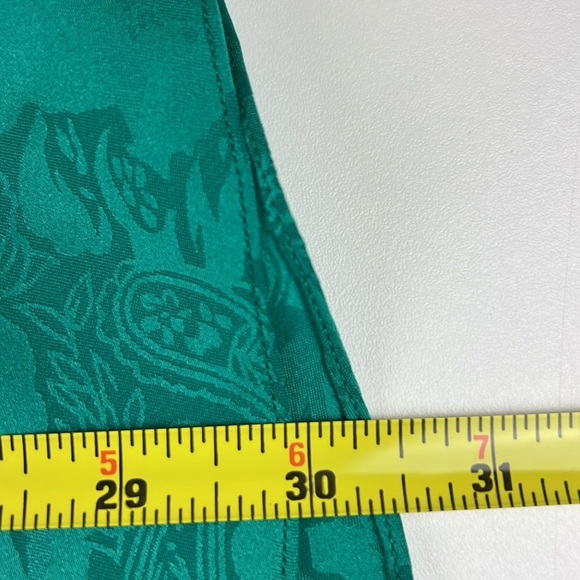 VICTORIA'S Secret Chemise Green Damask Slip Negligee - Picture 7 of 8